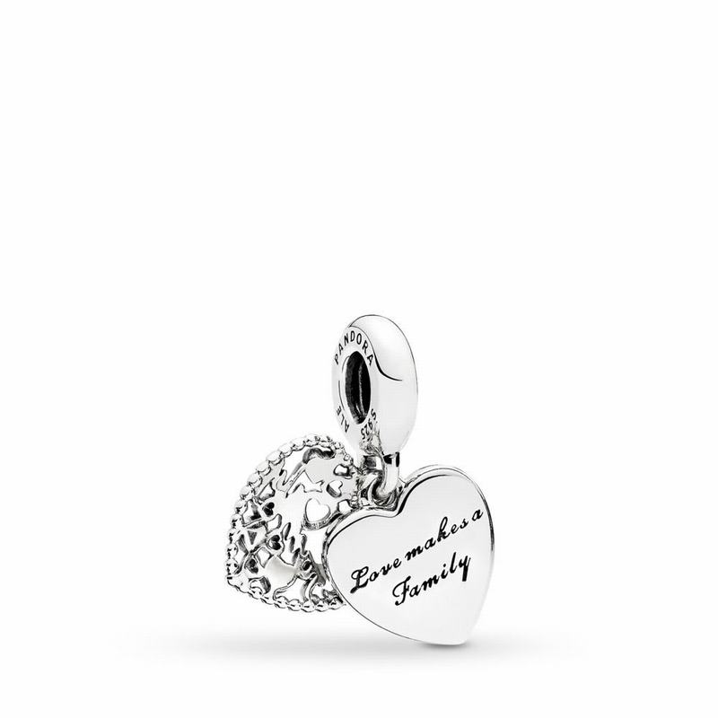 Pandora Australia Love Makes A Family Dangle Charm - Sterling Silver | FJXCHR639